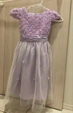 motherways マザウェイズ 紫色 キッズ 花柄ドレス 130cm