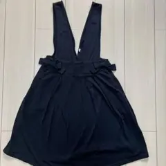 お値下げ　ジャンパースカート　ブラックサロペット　150㎝