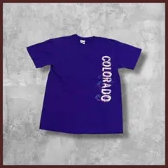 US古着 GILDAN ギルダン プリント Tシャツ 半袖 パープル Mサイズ
