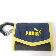 Q088　PUMA ネイビー イエロー 財布