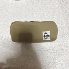 CHUMS ベージュ キャンバスポーチ