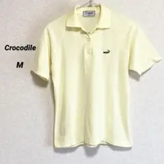 クロコダイル　ポロシャツ　半袖　黄色　M