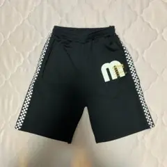 möbus ハーフパンツ 黒 チェッカー