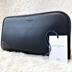 【極美品】PELLE MORBIDA ペッレモルビダ クラッチバッグ ネイビー