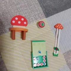 【おまけ付】リーメント ぷちサンプルシリーズ きのこ雑貨店⑦きのこキッズルーム