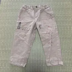 美品‼︎ DENIM & DUNGAREE 落書き入り ミリタリーチノパン 130