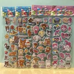 リラックマ マイメロディ シールセット 4枚 まとめ売り 匿名配送 キャラクター