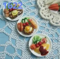 1622 フェイクフードミニ皿3個セット③