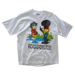 90s USA製 グッドプリントヴィンテージ Tシャツ バハマ島 レゲエ