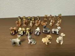 動物　ミニチュア置物　レトロ　26個まとめセット　犬　リス　フクロウ　クマ