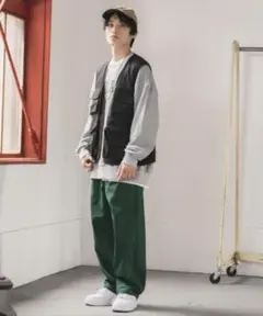 SKATERSパンツ ダークグリーン　S