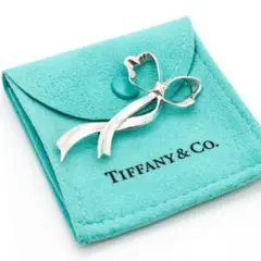 《希少》Tiffany u0026 Co ブローチ シルバー リボン ヴィンテージ