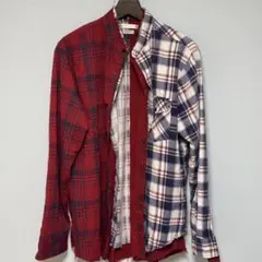 OLD PARK×MINEDENIM チェックシャツ SIZE 3