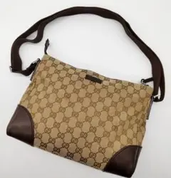 極美品 グッチ GG 114273 ショルダーバッグ ブラウン