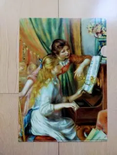 ルノアール ☆ピアノを弾く少女達 ルノワール 『ピアノを弾く少女たち』 リトグラフ - 北海道画廊