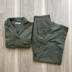 値下げniko and... リネン混　セットアップ