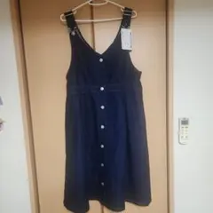 【タグ付き】OLIVE des OLIVE デニムジャンパースカート XL
