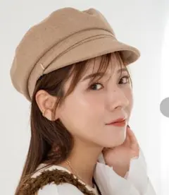 新品未使用　yumiさん　キャスケット　ベージュ