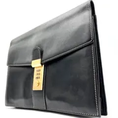 【美品】GOLD PFEIL クラッチバッグ　ブラック