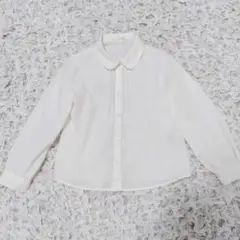 GU　ジーユー　キッズ　ブラウス　シャツ　丸襟　120