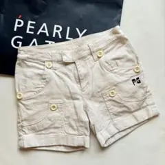 パーリーゲイツ　ショートパンツ　オフホワイト