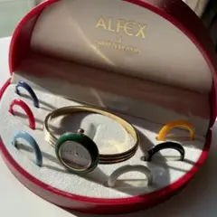 ALFEX 手巻き時計 カラフルバンド付き ALFEX 手巻き時計 カラフルバンド付き