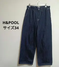 H&POOL デニム　セミワイドデニム　サイズ34 良品計画