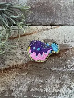 カラフル魚の刺繍ワッペン