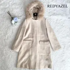 REDYAZEL 2wayウールコート フード付き フォックスファー M