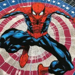 00s スパイダーマン XL Tシャツ 両面プリント 2002年製 ビッグ 黒