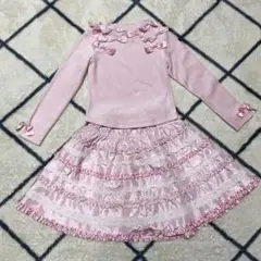 メゾピアノ♡セットアップ 130cm ピンク