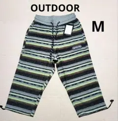 新品タグ付き OUTDOOR ハーフパンツ M ブラウン柄