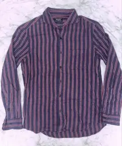 MEN'S BIGIストライプ長袖シャツ