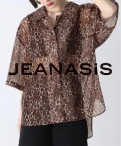 JEANASIS アソートアニマルシアーシャツ レオパード