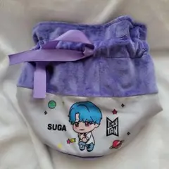 Tiny TAN ふわふわ巾着ポーチ ～DNA～ SUGA