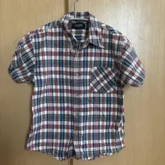 KID BOW チェック柄 半袖シャツ 120
