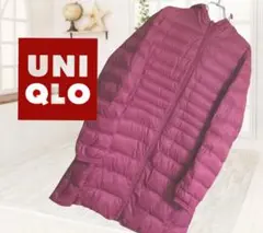 UNIQLO ウルトラライトダウンコート ミドル丈ローズピンク サイズXL