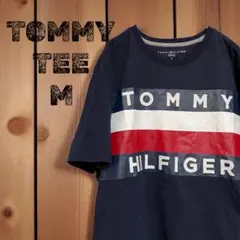 【TOMMY HILFIGER】ロゴボーダーTシャツ M