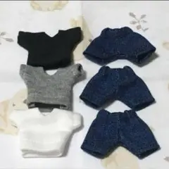 【限定SALE】オビツ11 服 ハンドメイド Tシャツ+ハーフパンツ 6点セット
