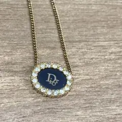 Christian Dior クリスチャンディオール ラインストーン ネックレス