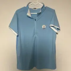 Kolwin 水色ハーフジップシャツ 3L