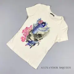 美品 Alexander McQueen プリントTシャツ 白36*TB338