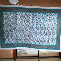 大人気のインド綿エスニックマルチカバー(約150Ｘ220cm)6000