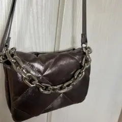 シルバー キルティング ショルダーバッグ ギャル