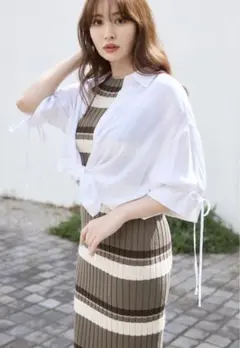 Linen-Blend Multi Sheer Shirt S