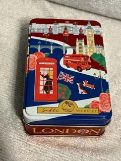 ティン缶　サブレミシェル Voyage Sablé LONDON 空き缶