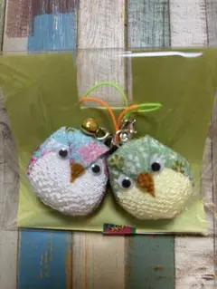 カラフルフクロウストラップ2個セット