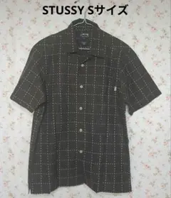 STUSSY チェック柄 半袖シャツ Sサイズ