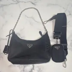 【新春限定値下】プラダ PRADA ボディーバッグ ブラック 美麗品