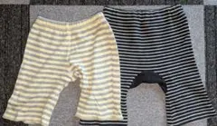 90cm ストライプショートパンツ 2枚セット